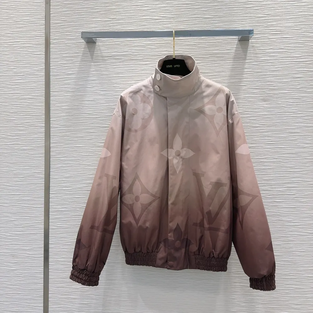 Louis Vuitton Men Monogram Printed Light Nylon Windbreaker 1AFYAQ