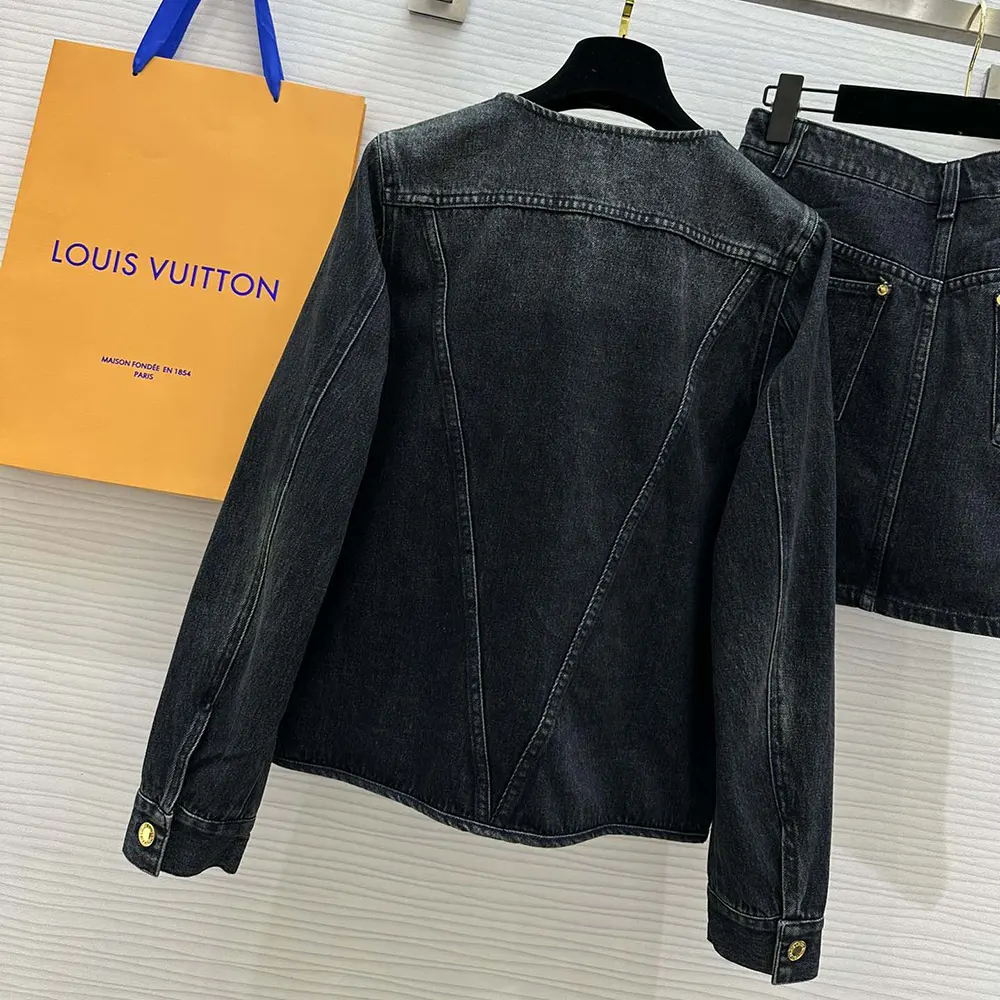 Louis Vuitton Women Nautical LV Patch Denim Jacket 1AFMOM
