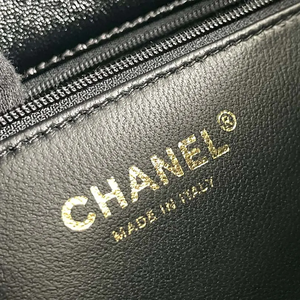 Chanel Women Mini Flap Bag with Top Handle Shiny Lambskin Gold Tone Metal AS5032B1766594305