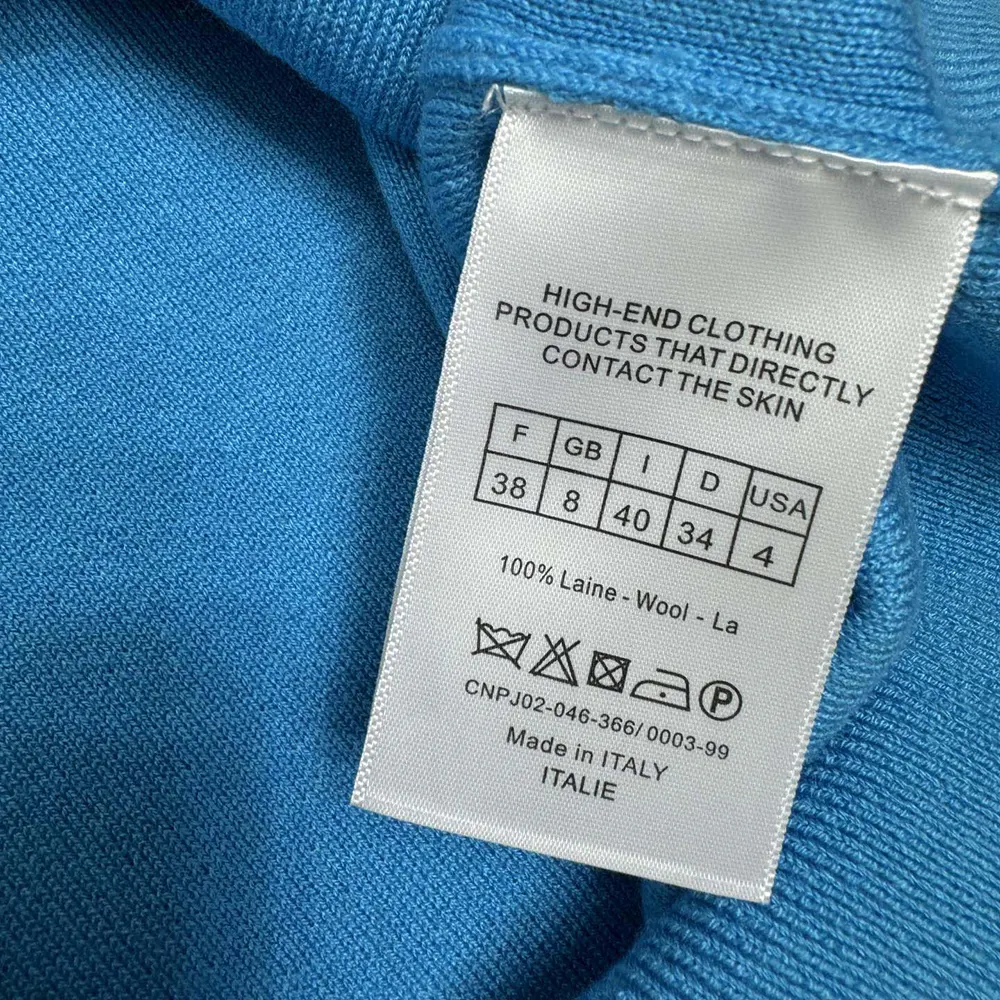 Dior Women Christian Dior Couture Sweater Blue Wool Blend