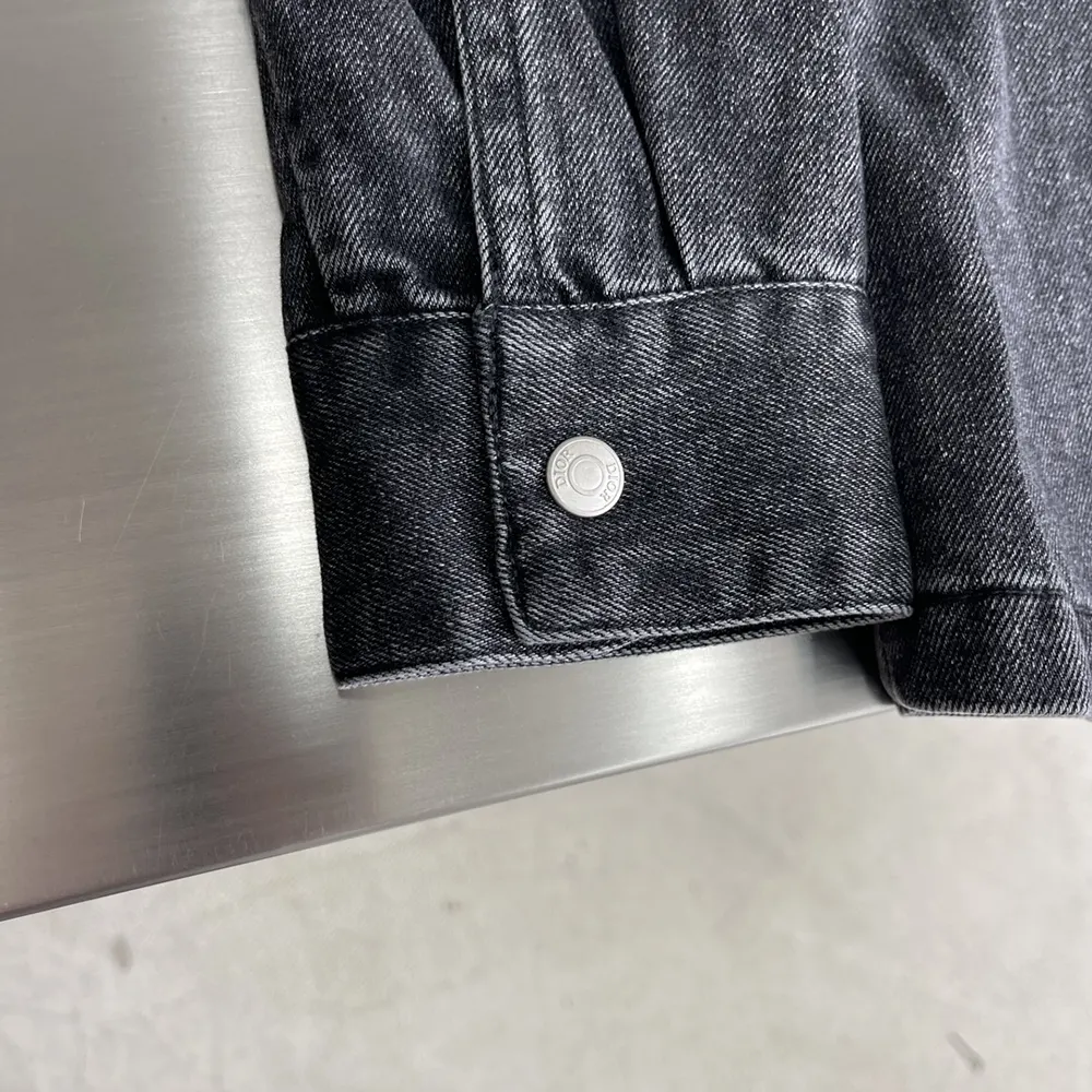 Dior Men Overshirt Black Cotton Twill 413D488B351X_C830