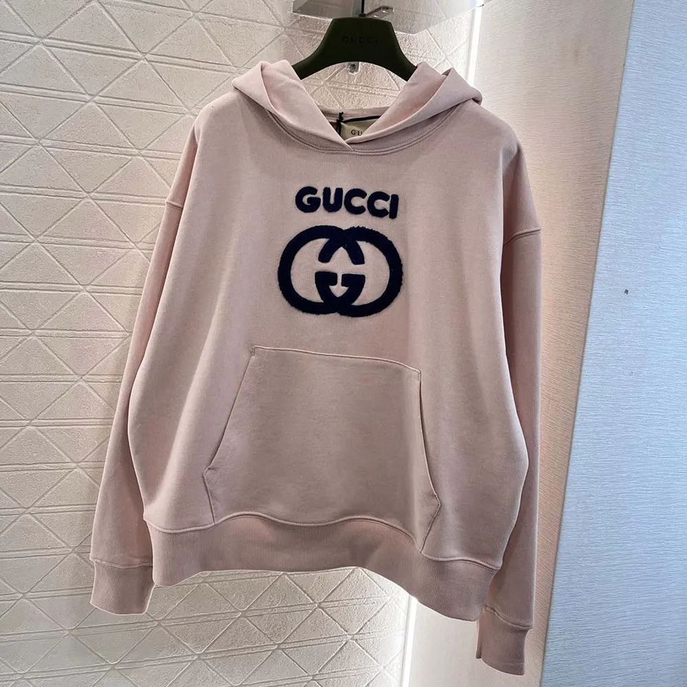 G*u*i men cotton jersey sweatshirt with embroidery 768122xjf8s5874
