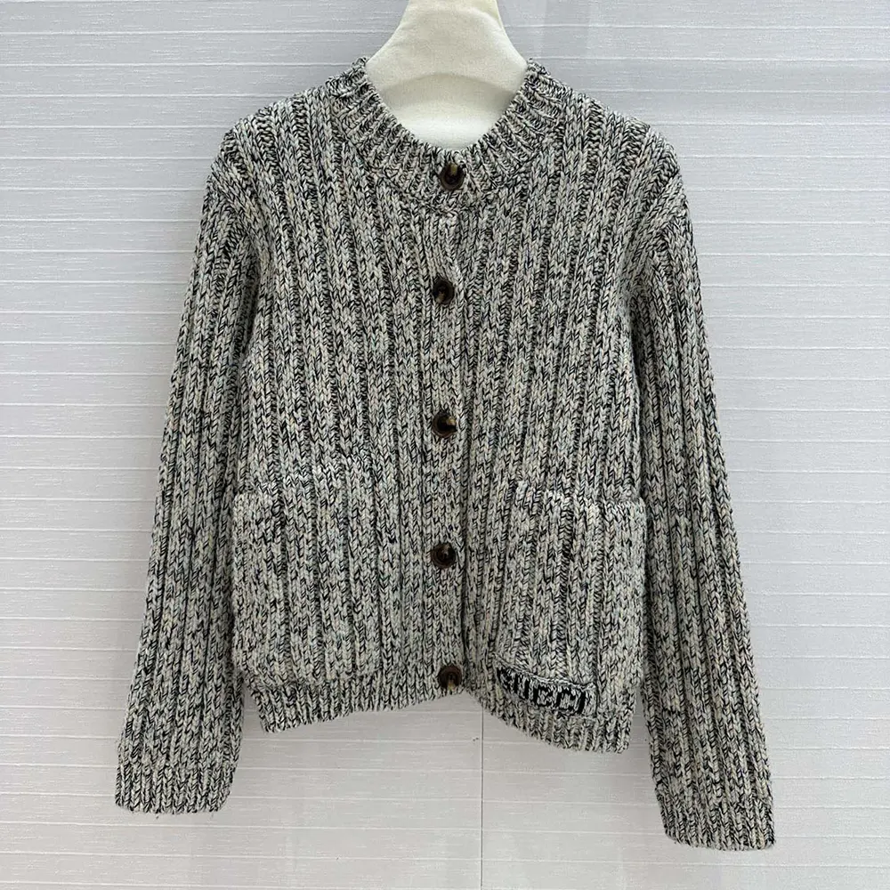 G*u*i women chunky rib wool cardigan ‎810304 xkefn 2455