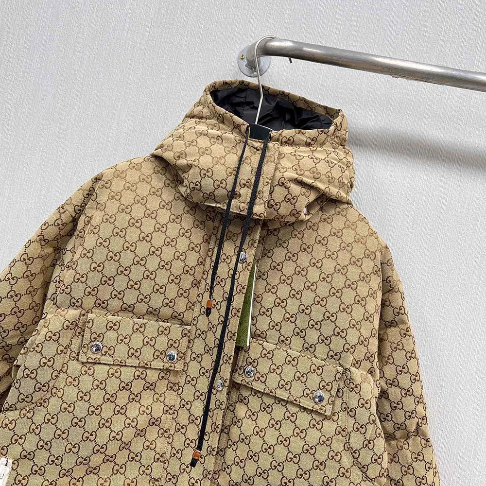 G*u*i men gg cotton canvas puffer jacket 717558z9aar2184