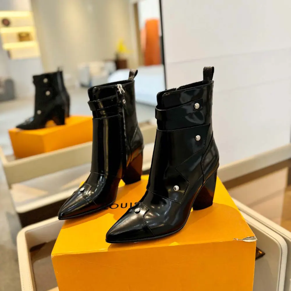 Louis Vuitton Women Trinity Ankle Boot-Black 1AD1TF