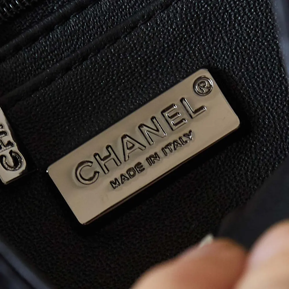 Chanel Women Small Flap Bag Sequins Silver Tone Metal