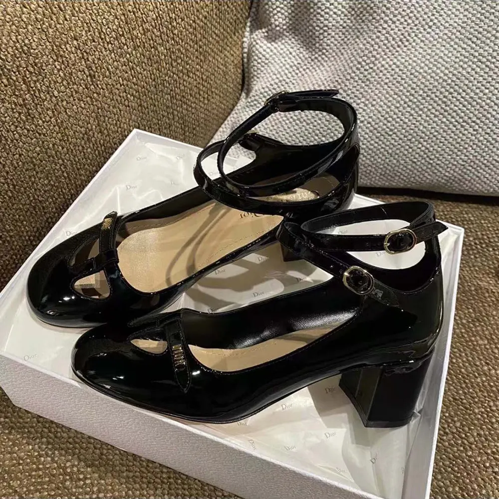Dior Women Aime Dior Pump Black Patent Calfskin