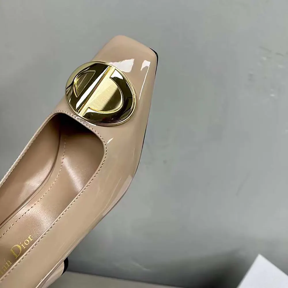 Dior Women CD Forever Dior Pump Nude Patent Calfskin