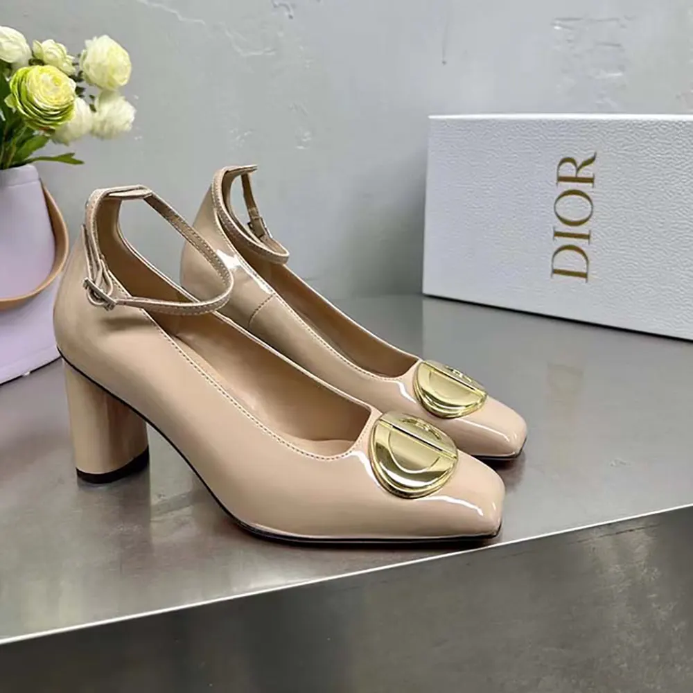 Dior Women CD Forever Dior Pump Nude Patent Calfskin