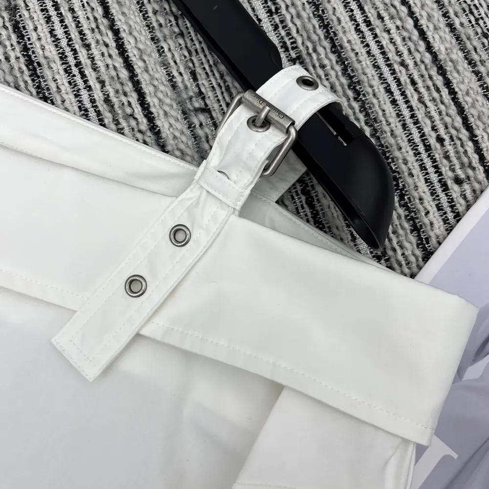 Dior Women Blouse White Cotton Poplin 521B85A3356_X0100