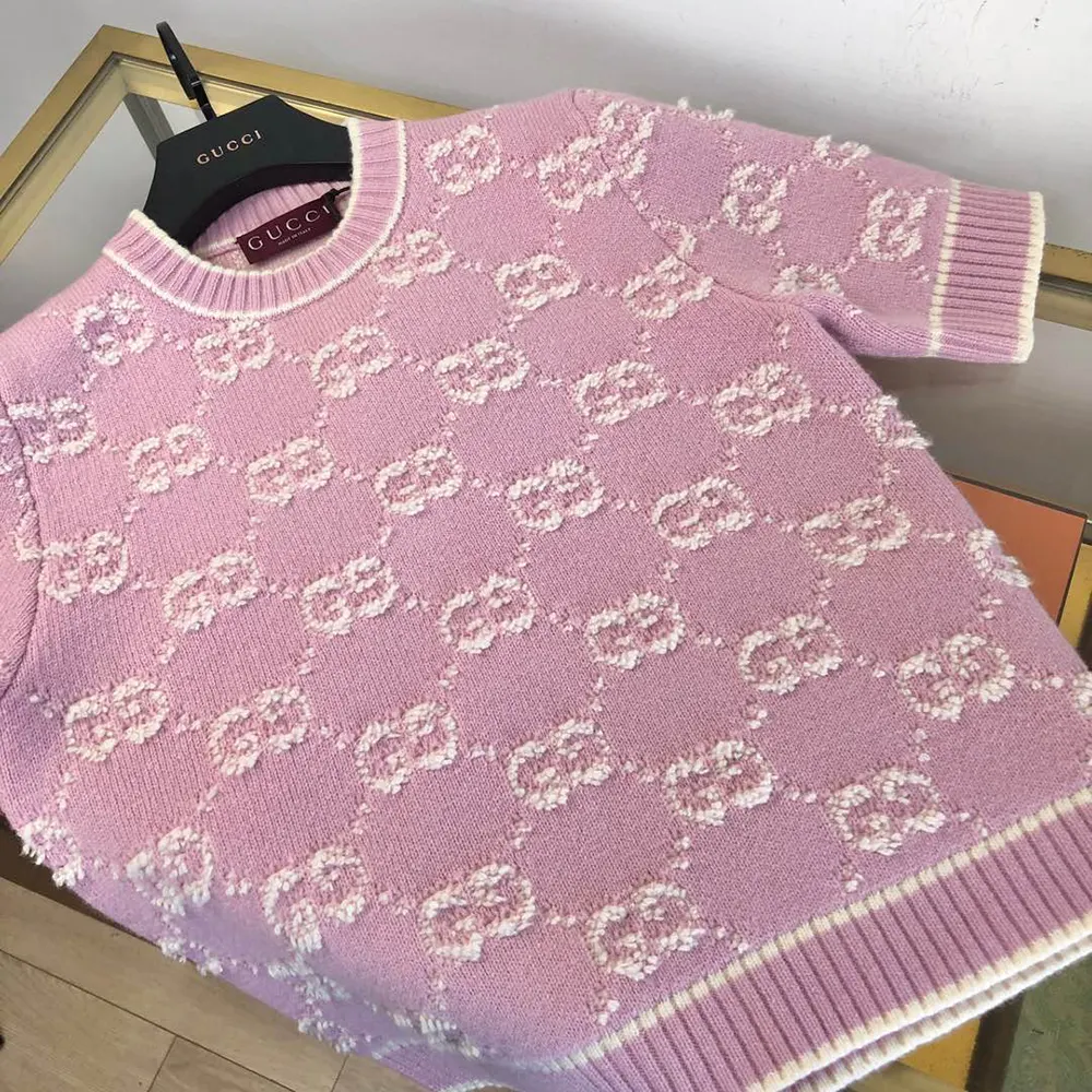 G*u*i women gg wool boucle jacquard top 770059xkcna6011