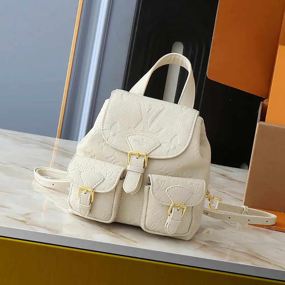 Louis Vuitton LV Women Backup in Cowhide-leather Trim-White M47106