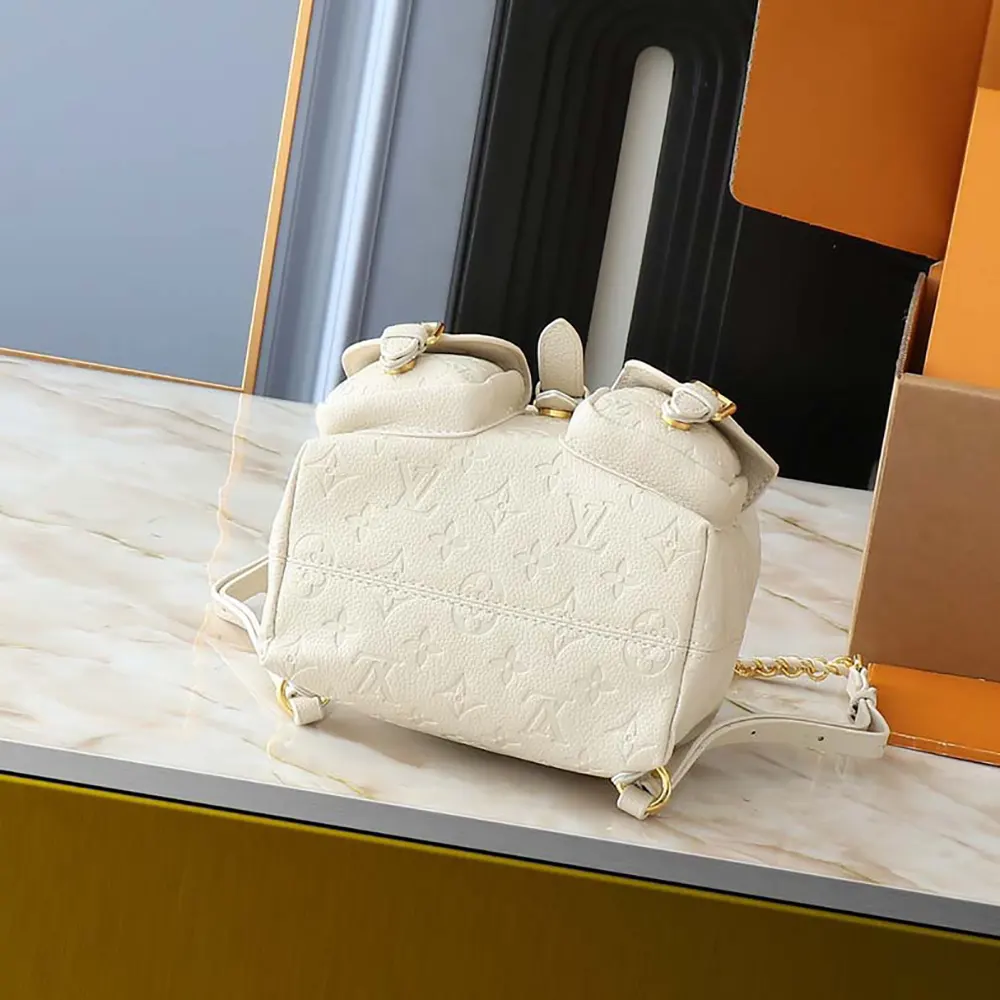 Louis Vuitton LV Women Backup in Cowhide-leather Trim-White M47106