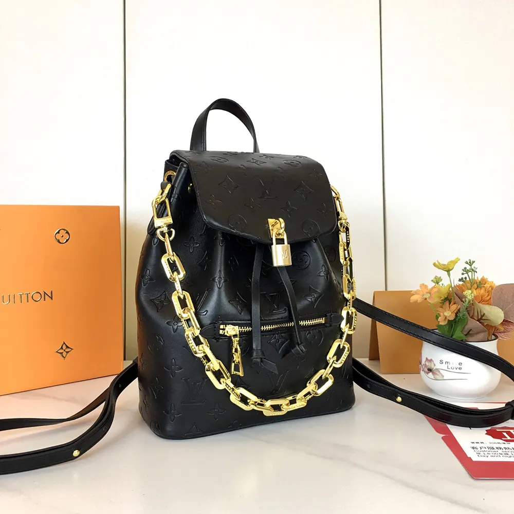 Louis Vuitton LV Women Coussin Backpack PM-Black M13357