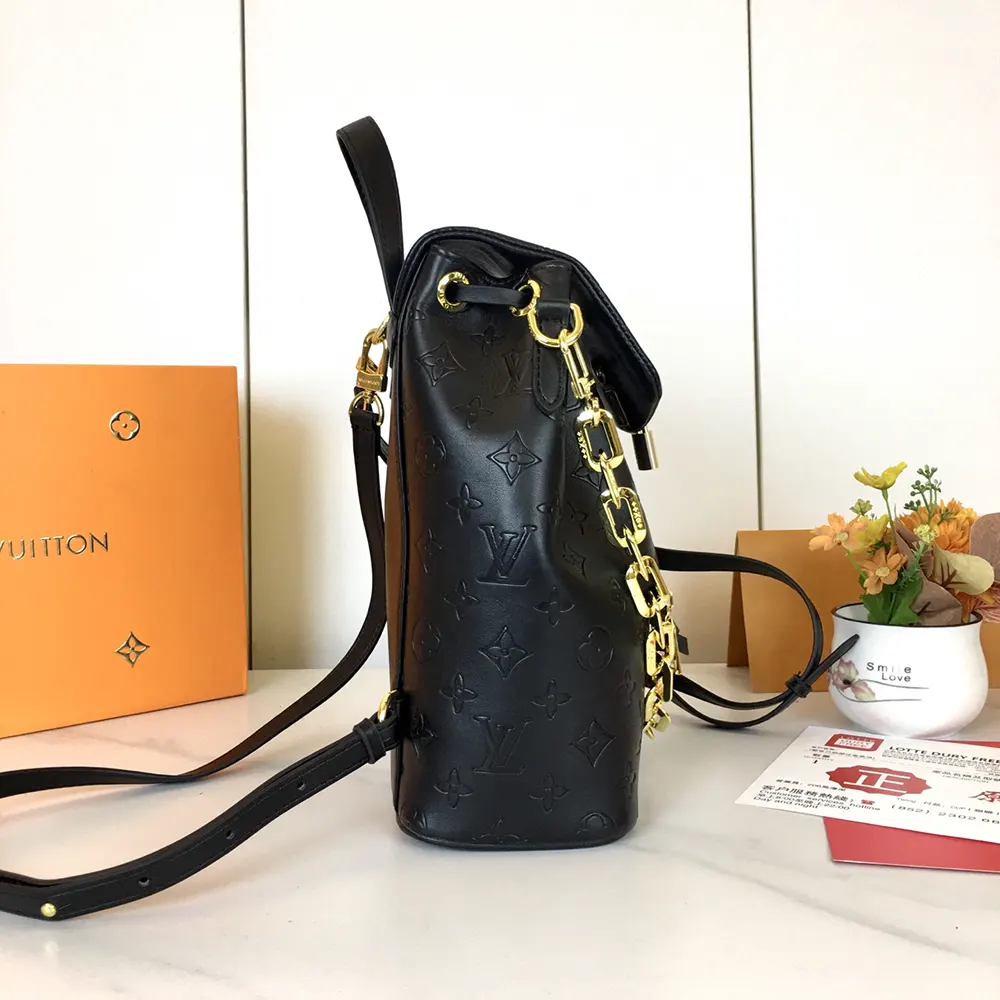 Louis Vuitton LV Women Coussin Backpack PM-Black M13357