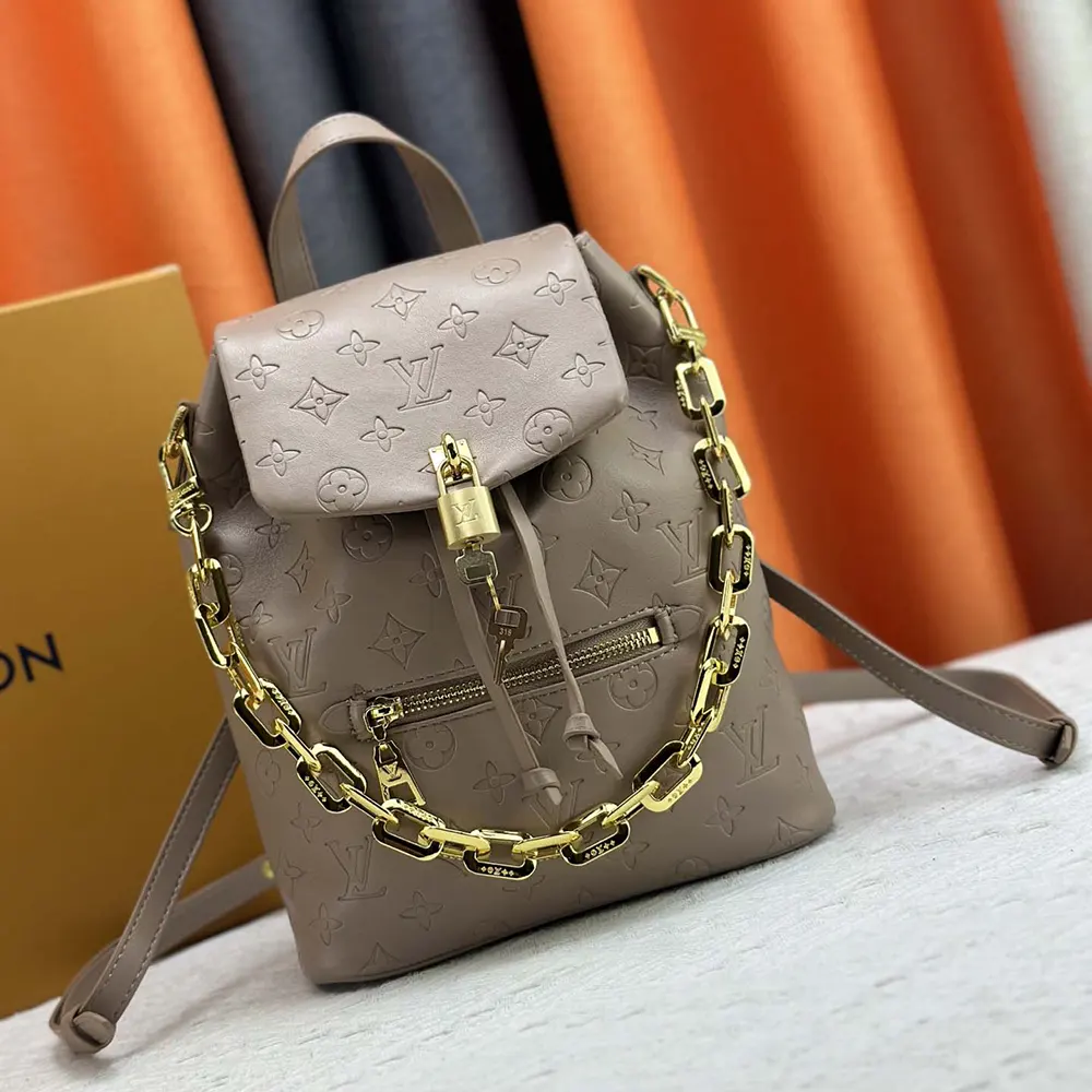 Louis Vuitton LV Women Coussin Backpack PM-Gray M13358