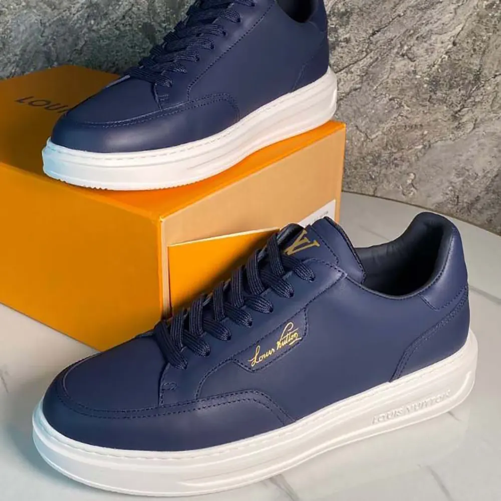 Louis Vuitton Men Beverly Hills Sneaker-Navy Blue 1AHQXD