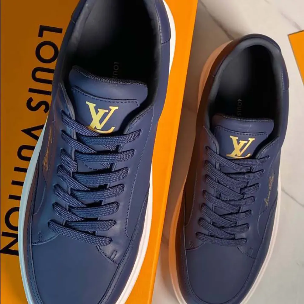 Louis Vuitton Men Beverly Hills Sneaker-Navy Blue 1AHQXD