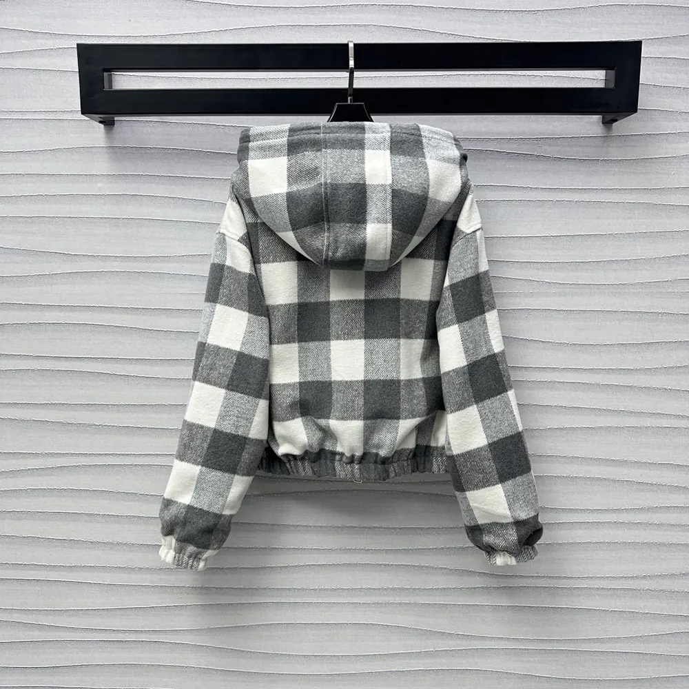 Louis Vuitton Men Double Face Check Zip-Up Jacket 1AGPEP