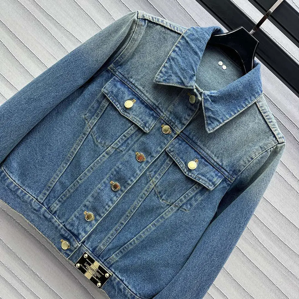Louis Vuitton Men Short Denim Jacket 1ACCX8