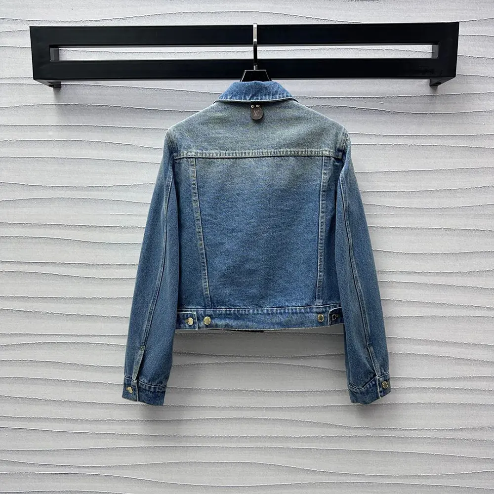 Louis Vuitton Men Short Denim Jacket 1ACCX8