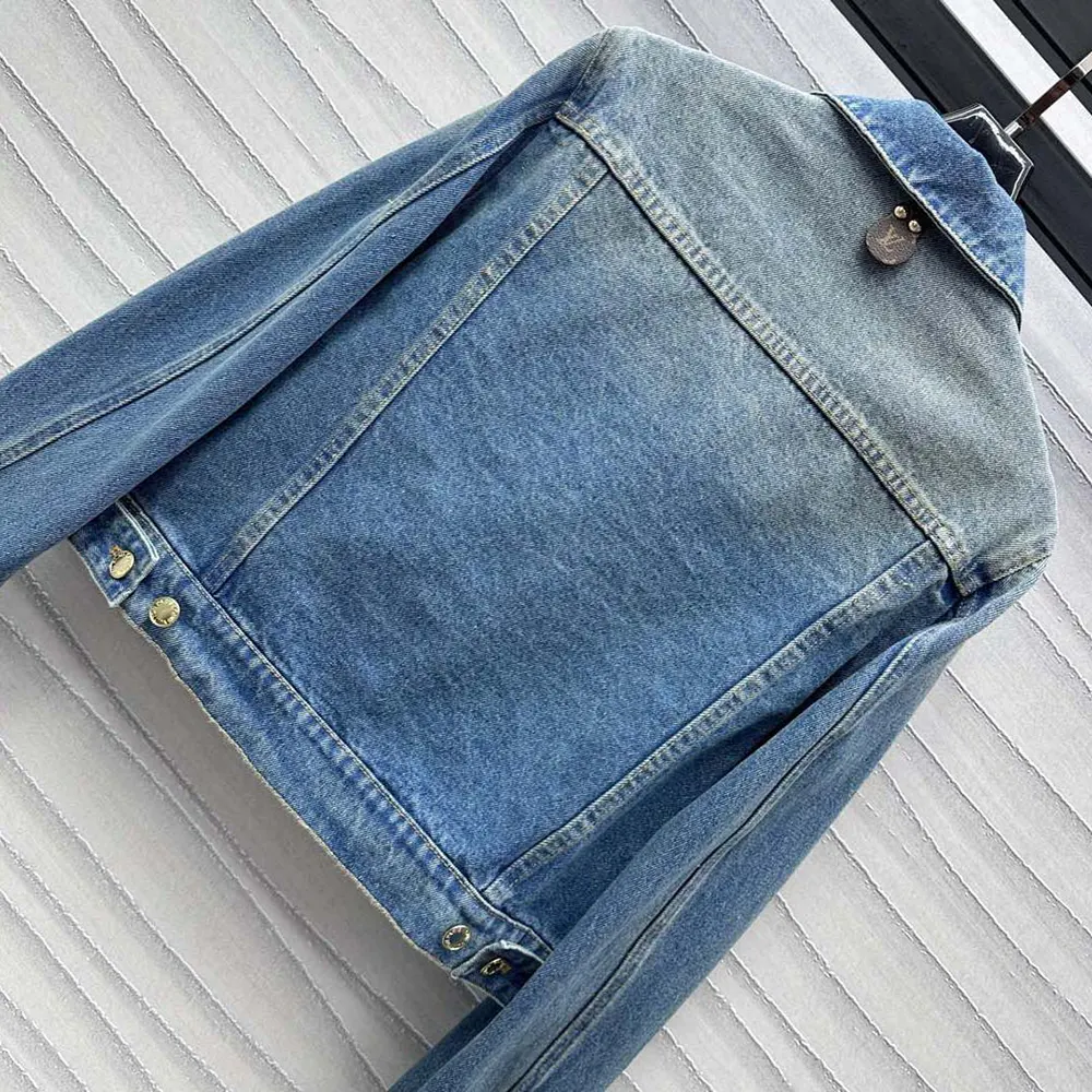 Louis Vuitton Men Short Denim Jacket 1ACCX8