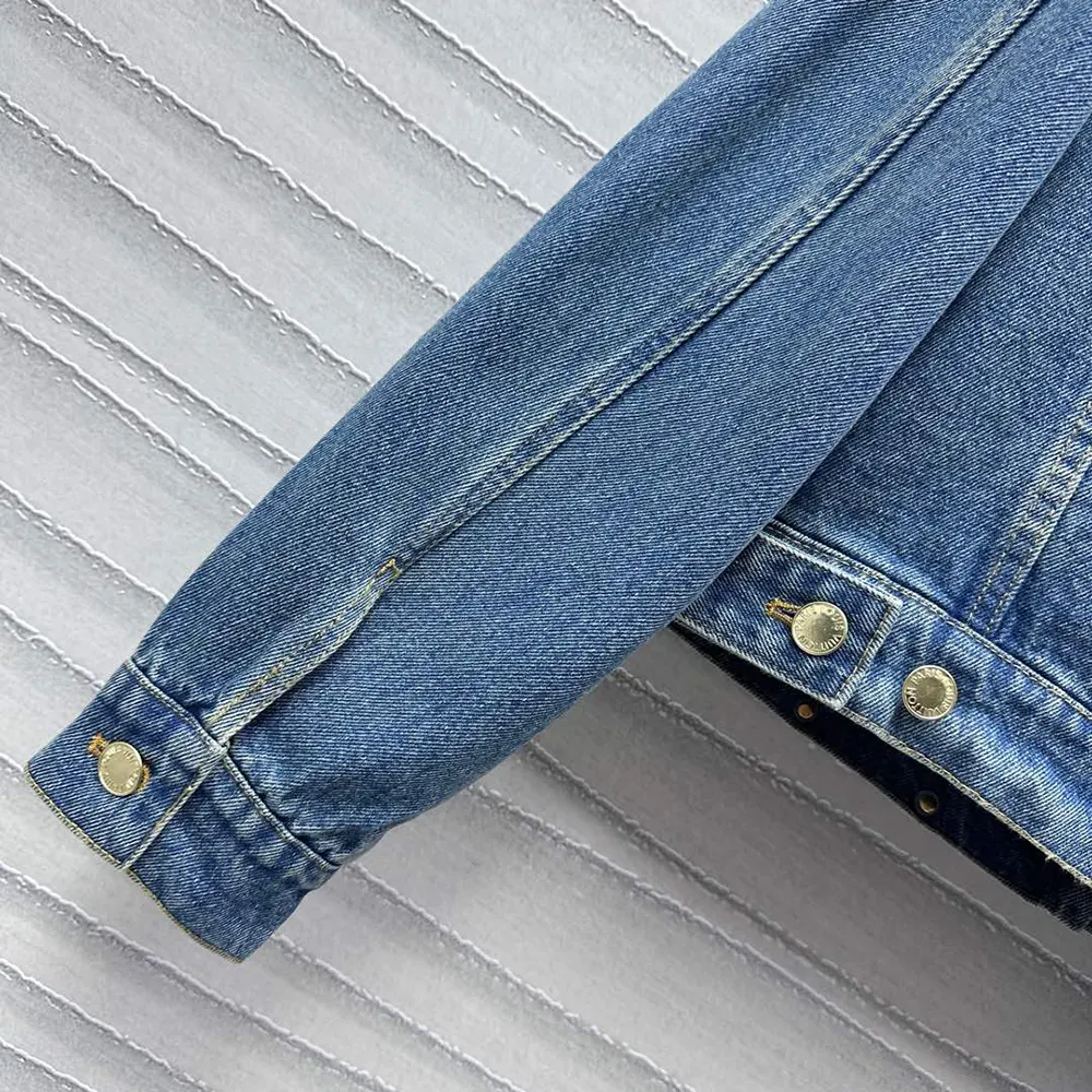 Louis Vuitton Men Short Denim Jacket 1ACCX8