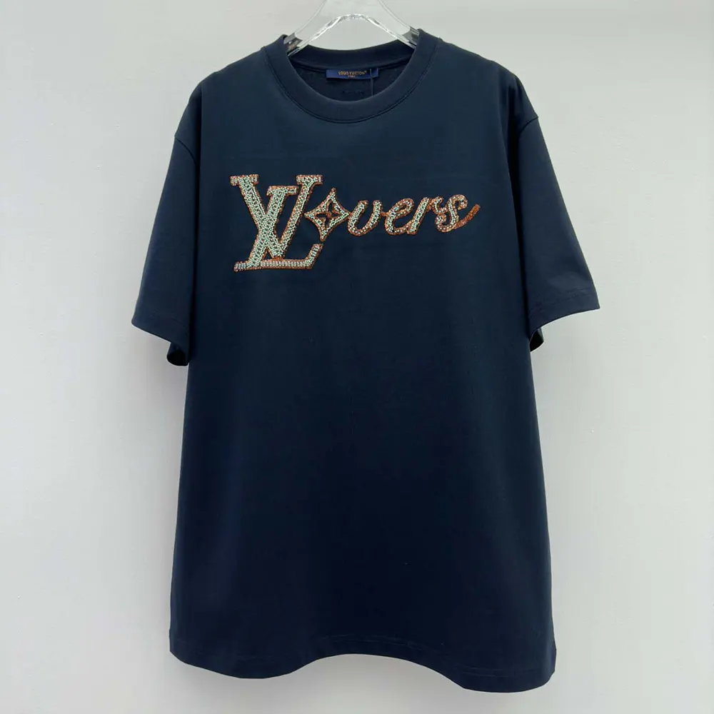 Louis Vuitton Women LV Vers Embellished Short-Sleeved T-Shirt 1AGHXO