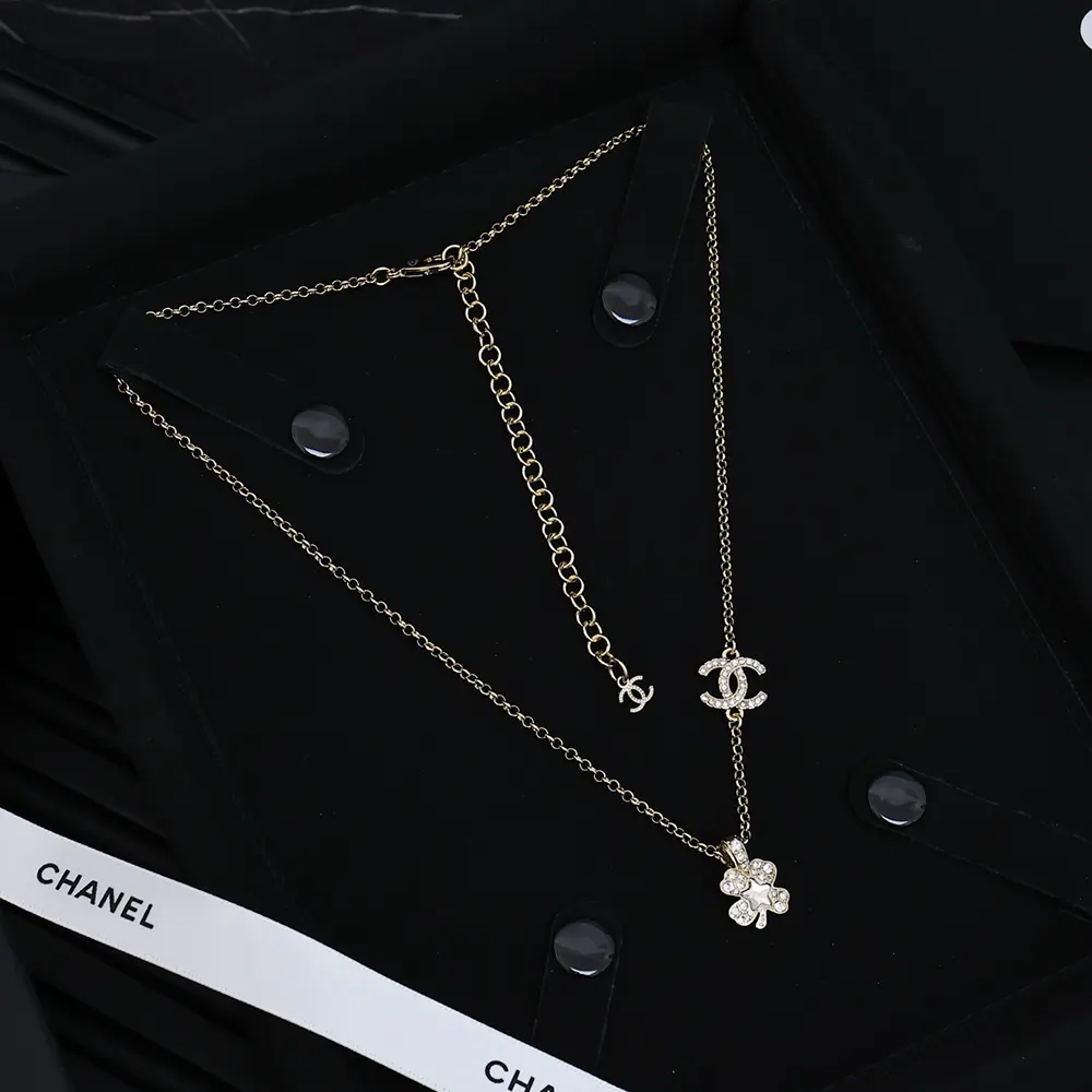 Chanel Women Choker Metal Resin Glass Pearls Strass ABF304B19854