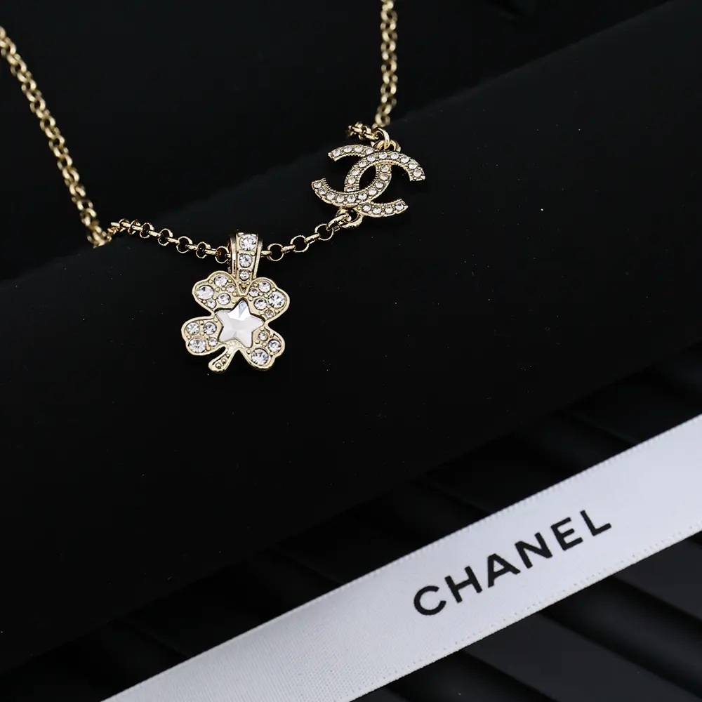 Chanel Women Choker Metal Resin Glass Pearls Strass ABF304B19854