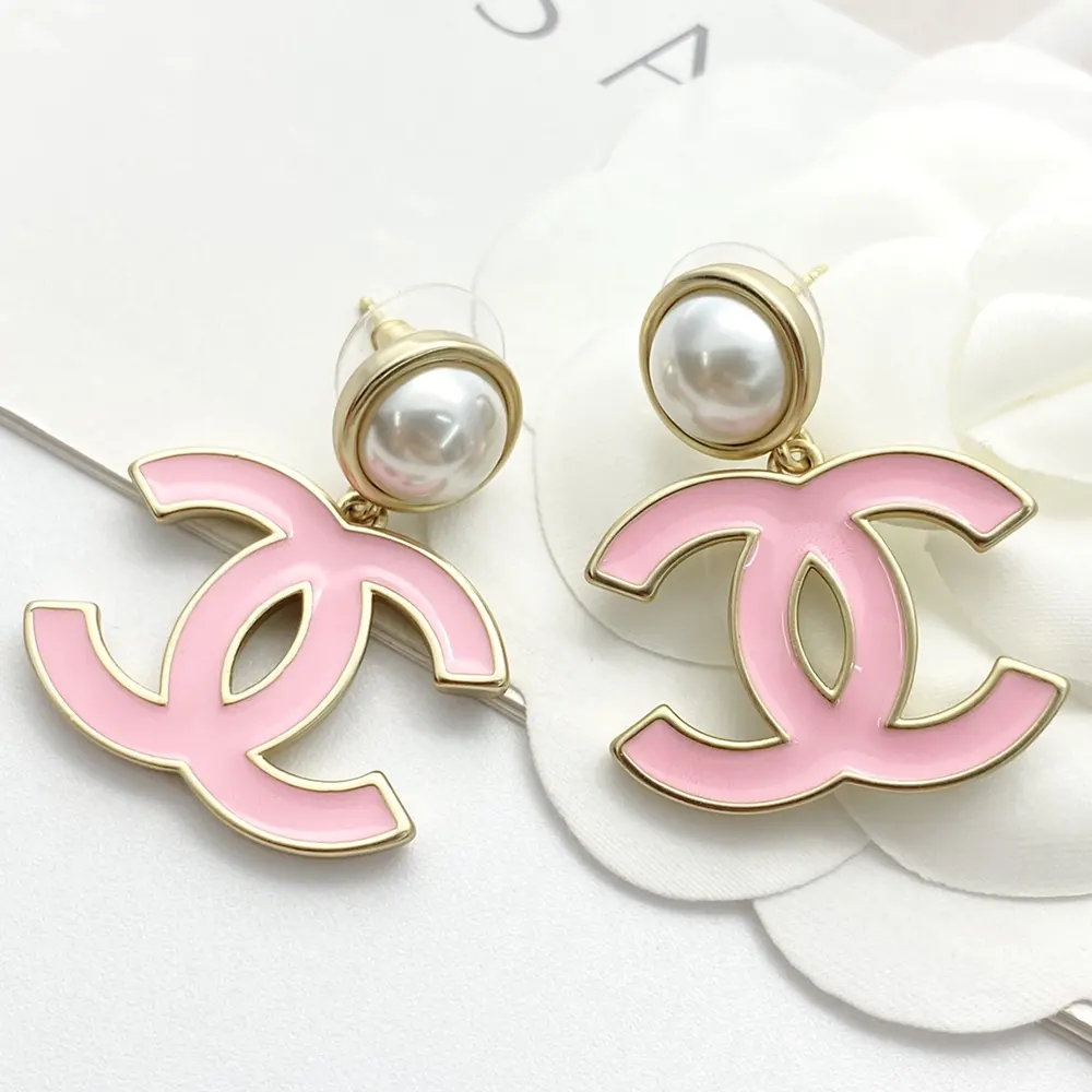 Chanel Women Pendant Earrings Metal Resin ABF397B19975