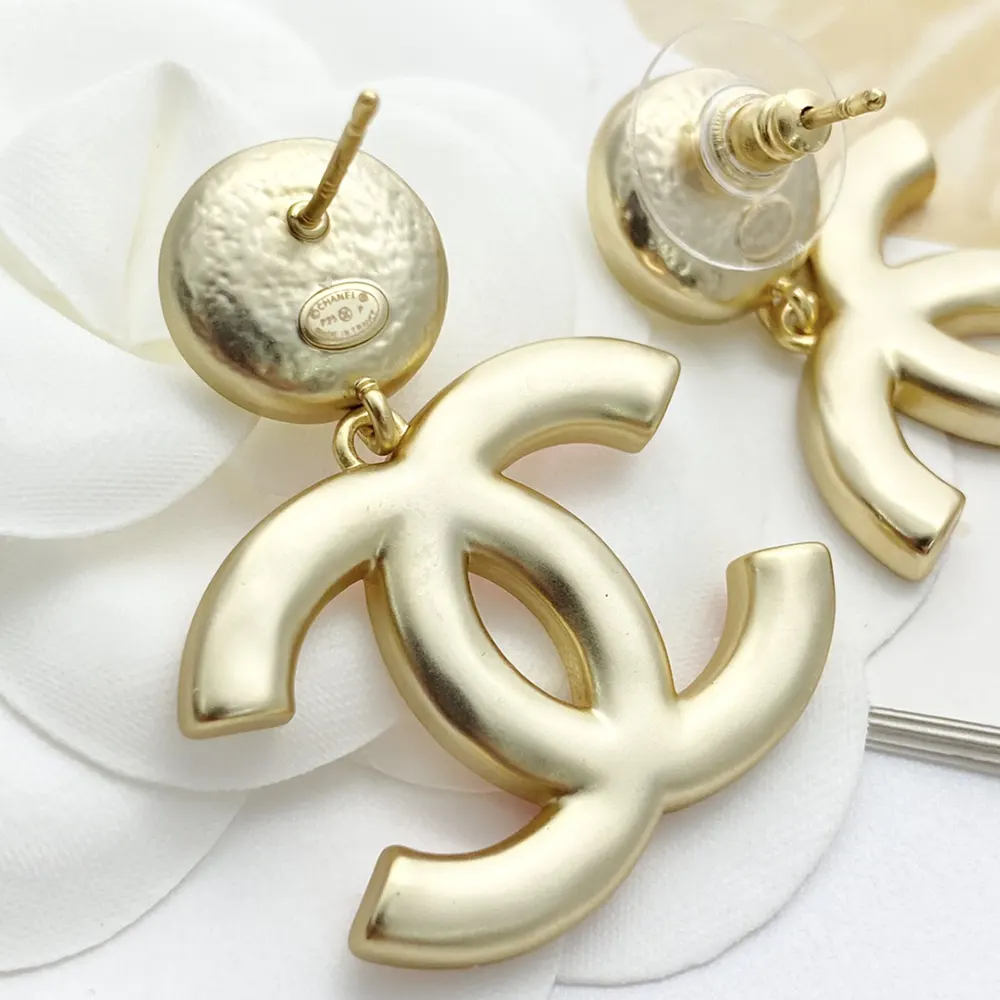 Chanel Women Pendant Earrings Metal Resin ABF397B19975