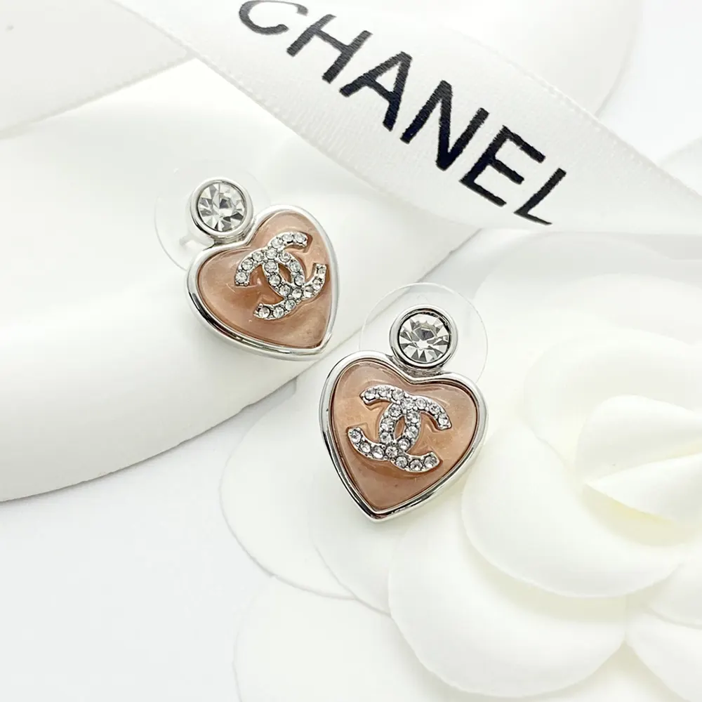 Chanel Women Stud Earrings Metal Resin Glass Strass ABF524