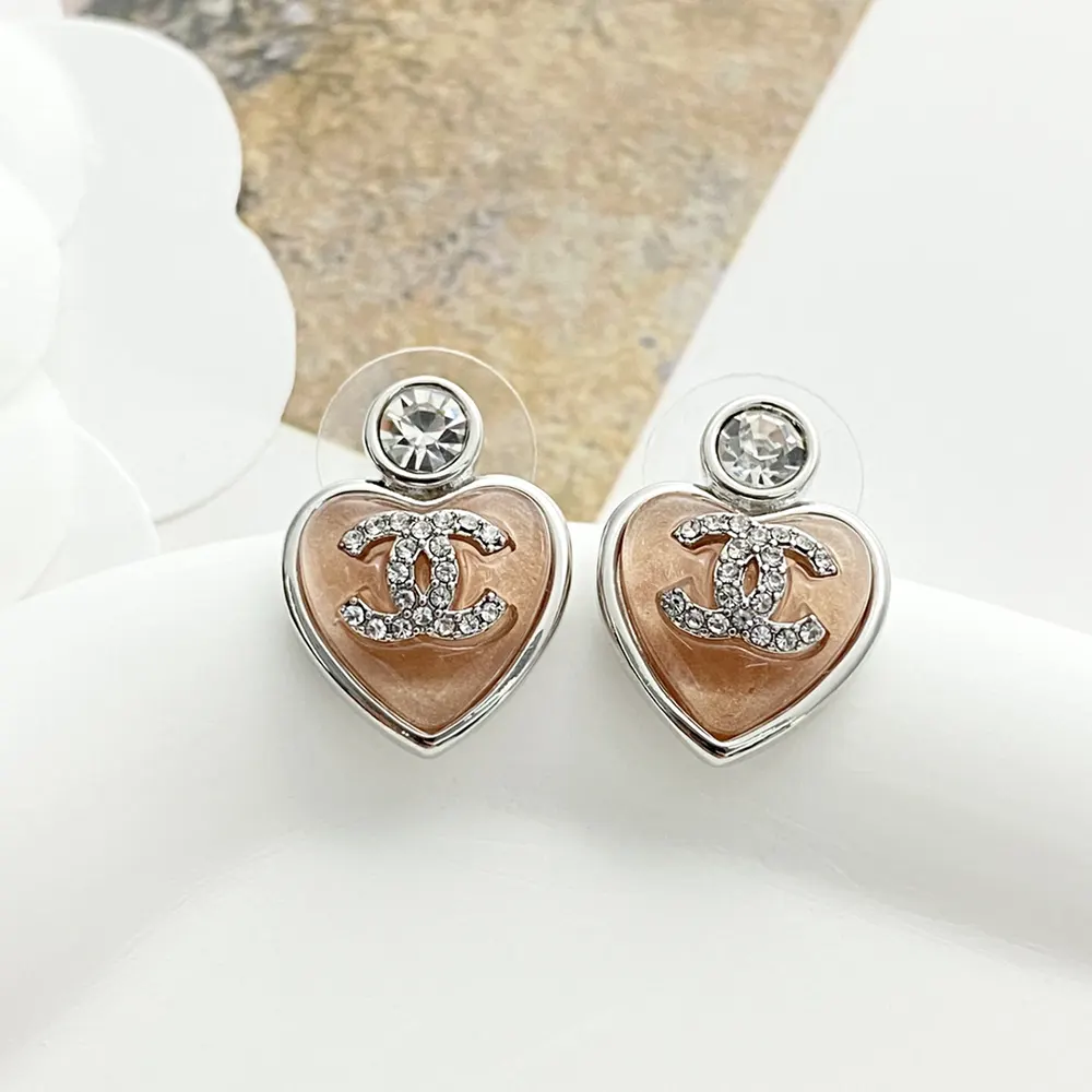 Chanel Women Stud Earrings Metal Resin Glass Strass ABF524