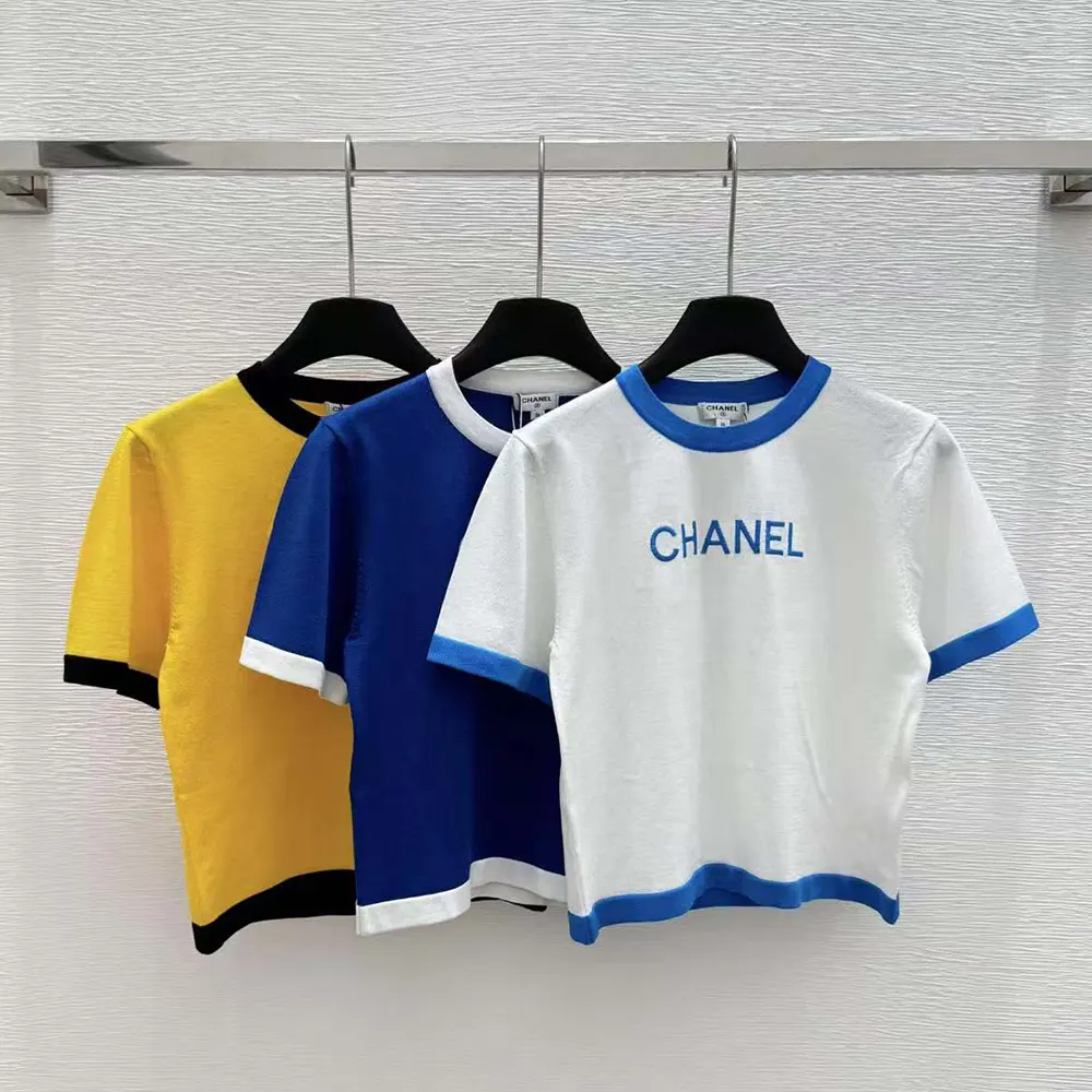 Chanle Women Oversize T-Shirt with Chanle Logo-White