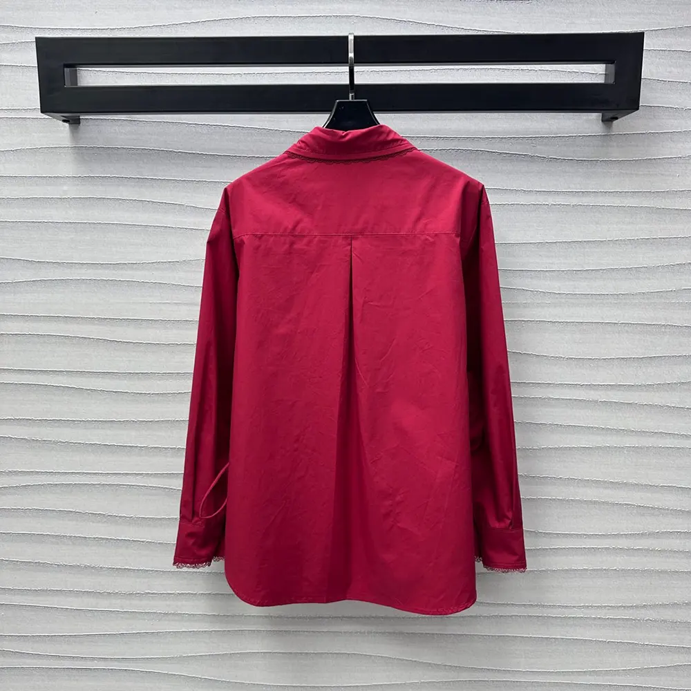 G*u*i women cotton poplin shirt with tie 830353z7adr6052
