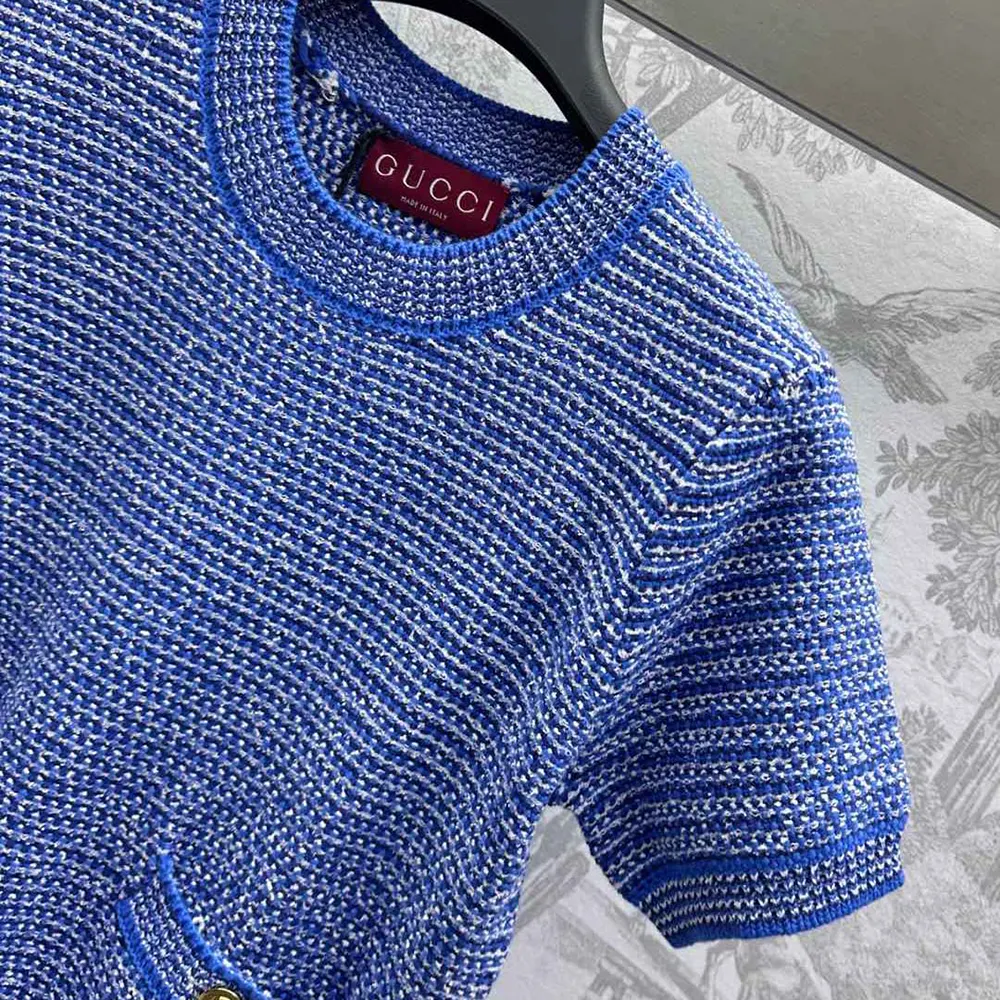 G*u*i women fine cotton crewneck top 818647xkens4179