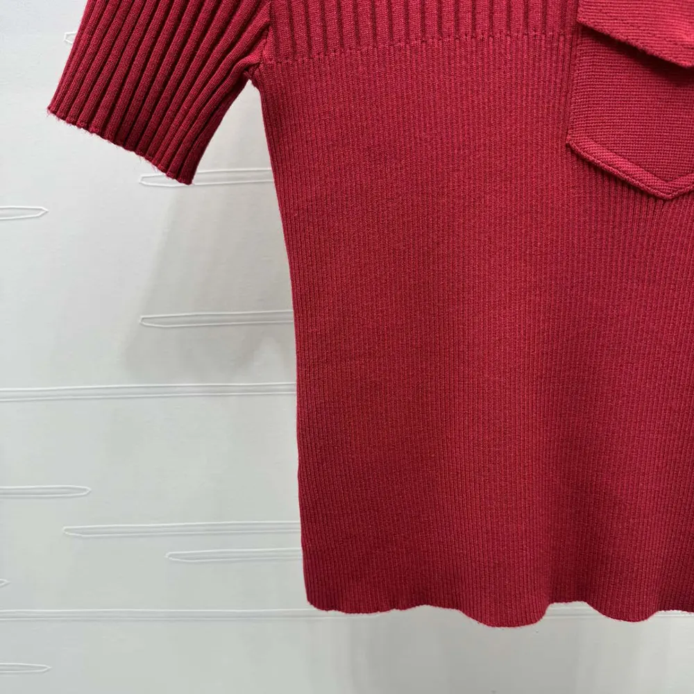 G*u*i women rib fabric top with intarsia 829857xkev26320