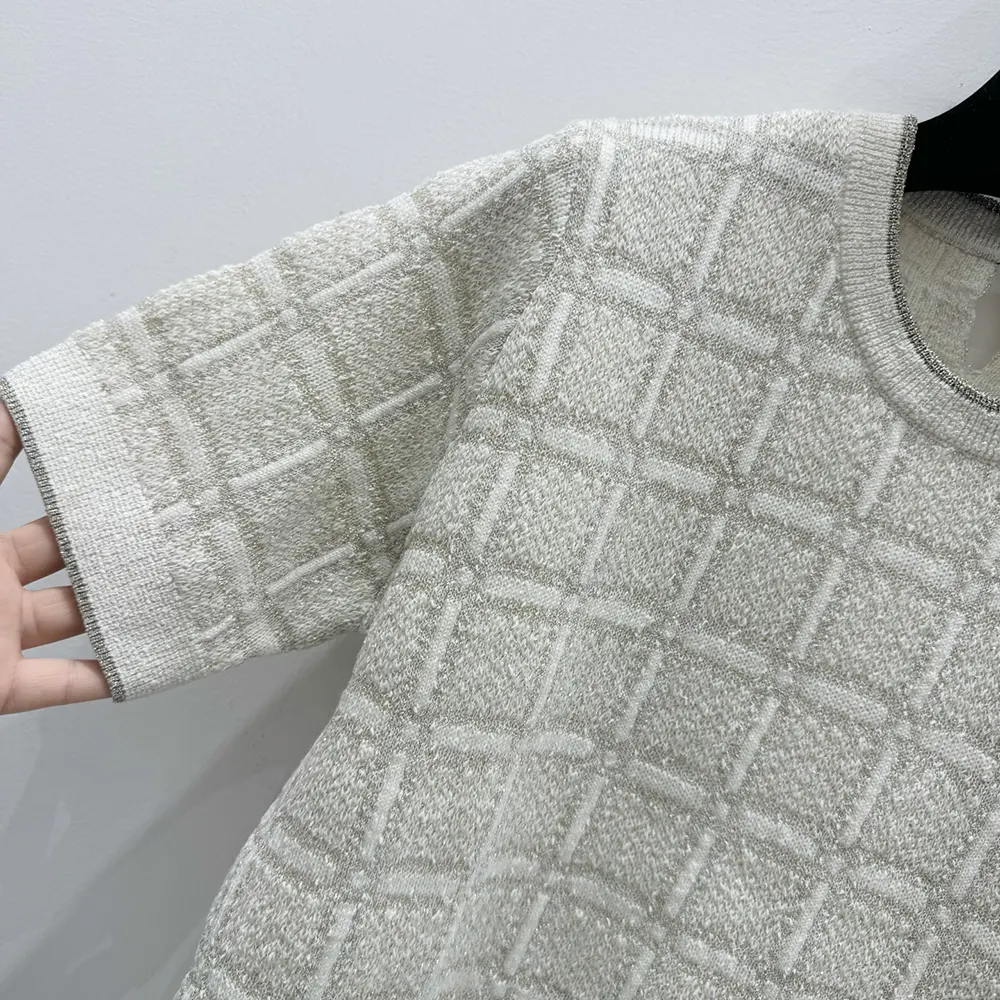 G*u*i women wool and lame check jacquard top 811552xkedi9237