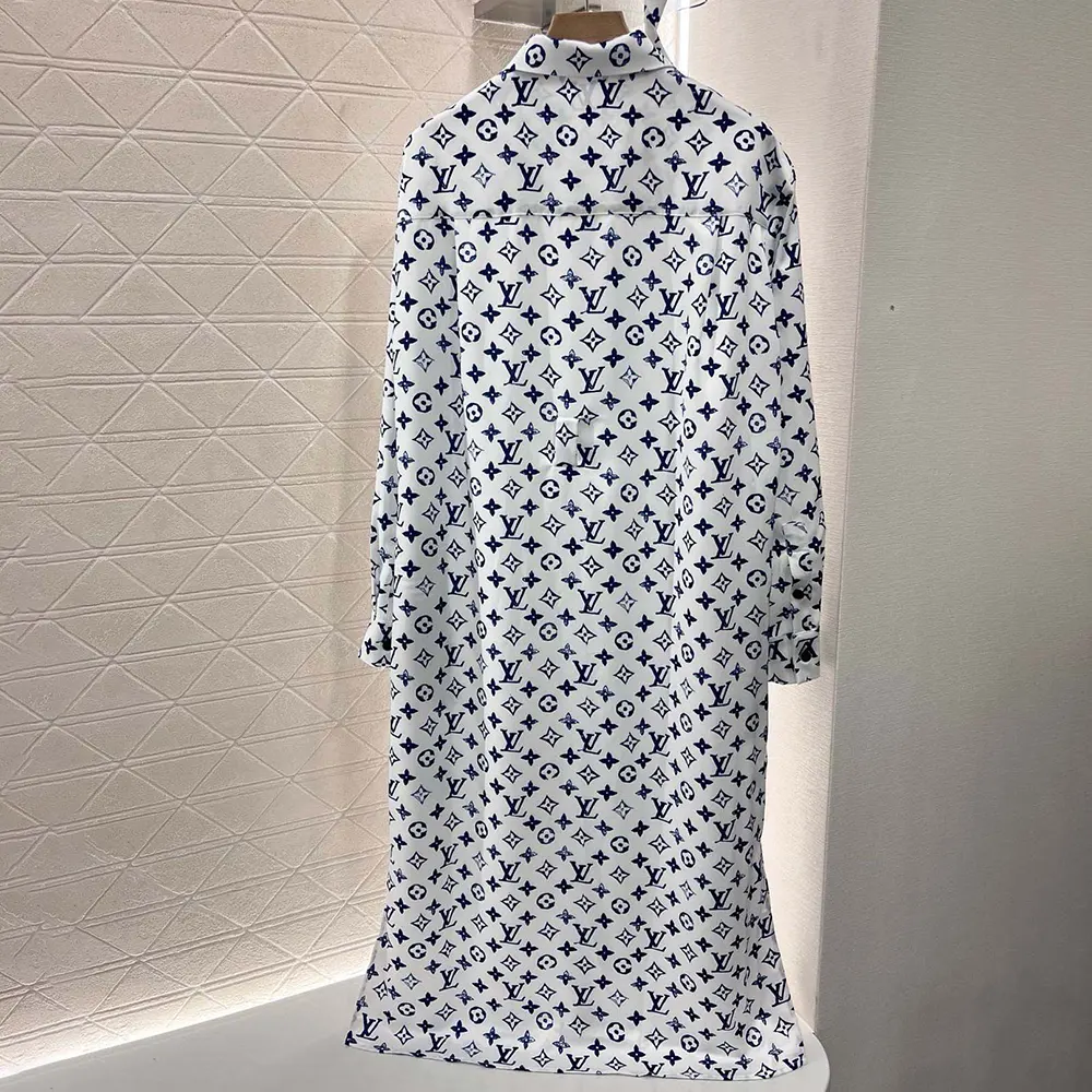Louis Vuitton LV Women Aquarelle Monogram Shirt Dress 1AHGUO