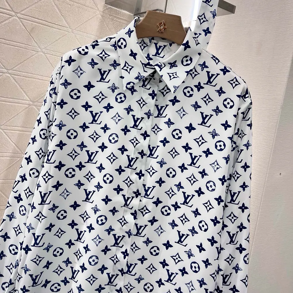 Louis Vuitton LV Women Aquarelle Monogram Shirt Dress 1AHGUO