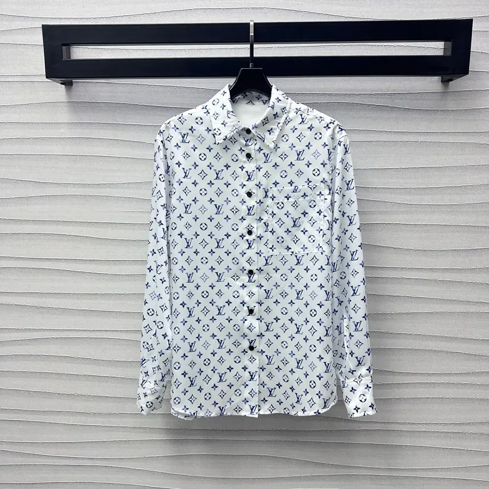 Louis Vuitton LV Men Aquarelle Monogram Silk Shirt 1AHGW8