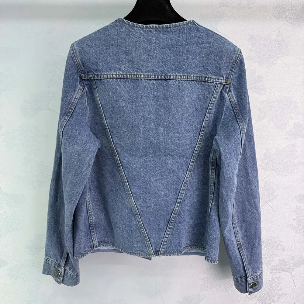 Louis Vuitton Men Denim Fitted Jacket-Blue 1AHHS5